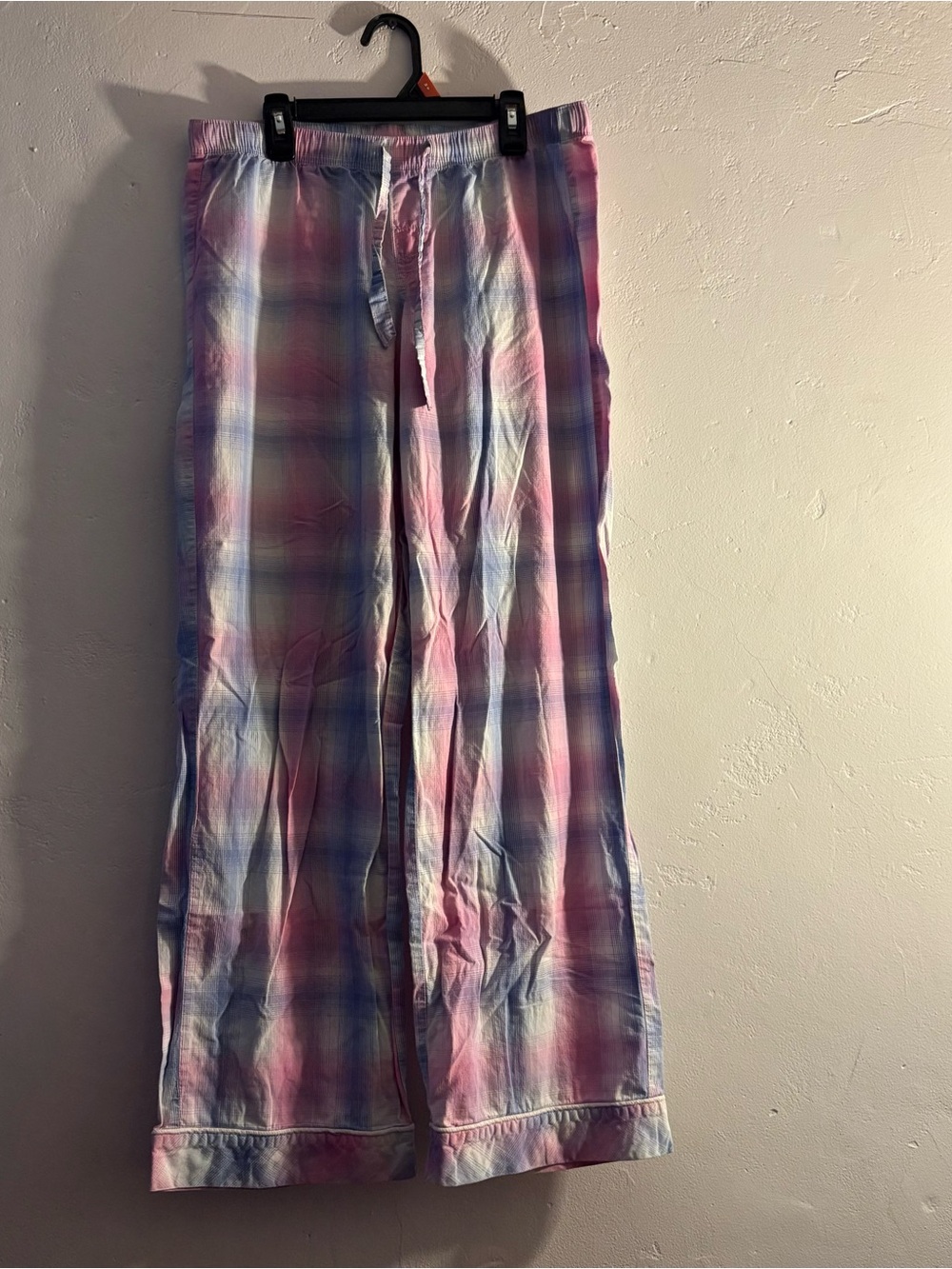 Victoria’s Secret Pink Blue Plaid Pajama Lounge Pants Small
